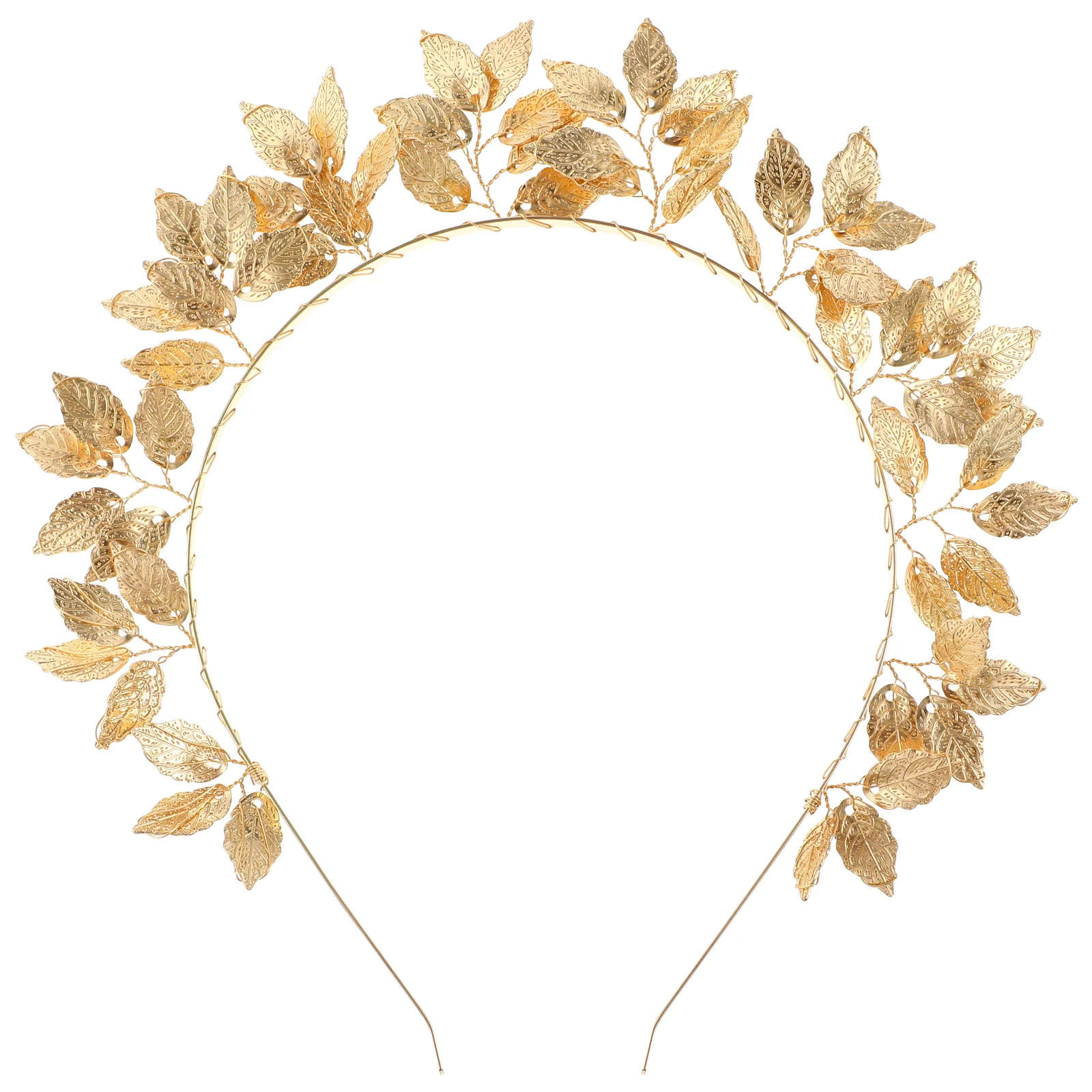 

Headband Leaf Headpiece Gold Goddess Bridal Wedding Women Greek Roman Leaves Headdress Tiara Bridesmaid Olive Branch Vine Hoop
