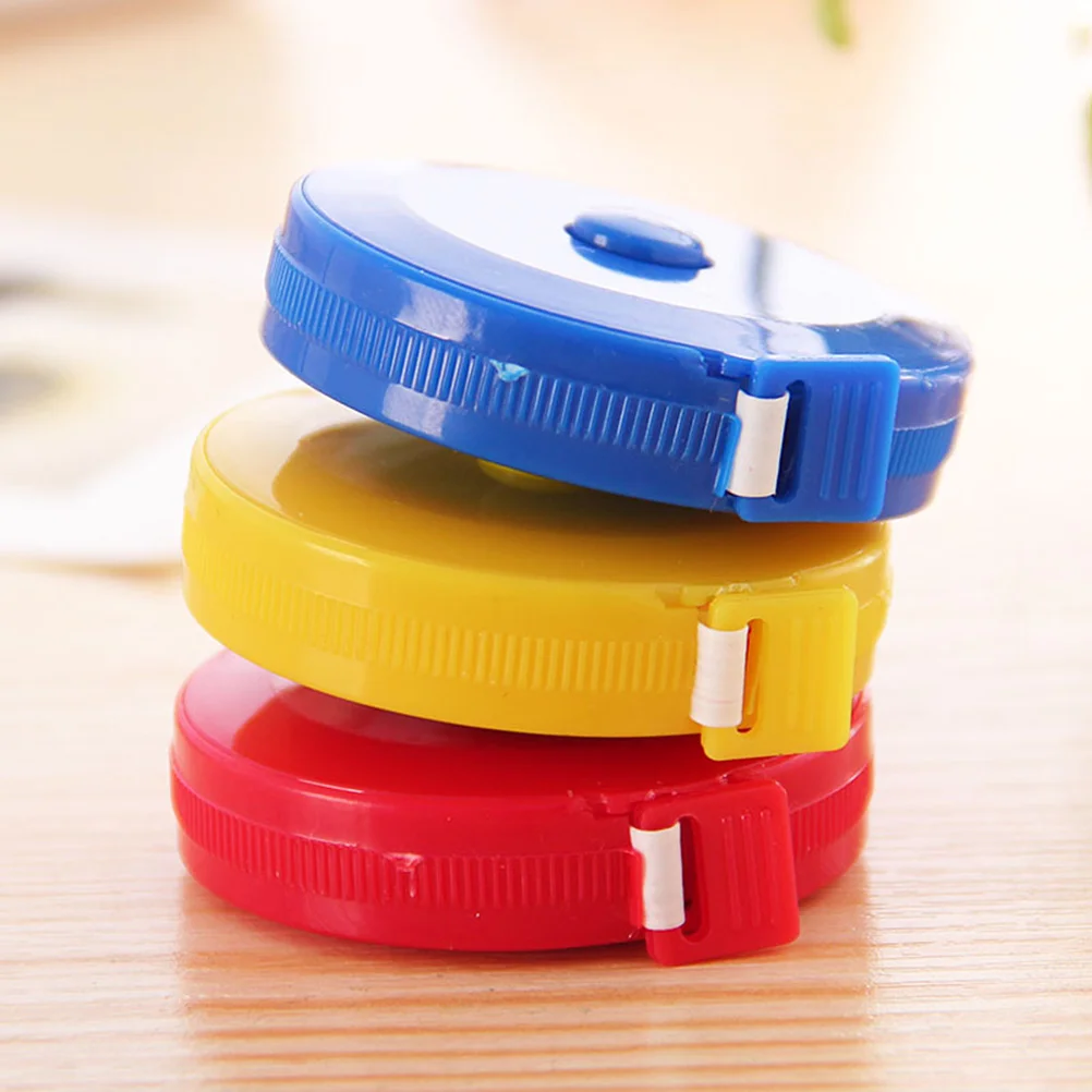 

3 Pcs Creative 15M and Retractable Tape Measure Body Measurement Tailor Sewing Craft Cloth Dieting Measuring Tape