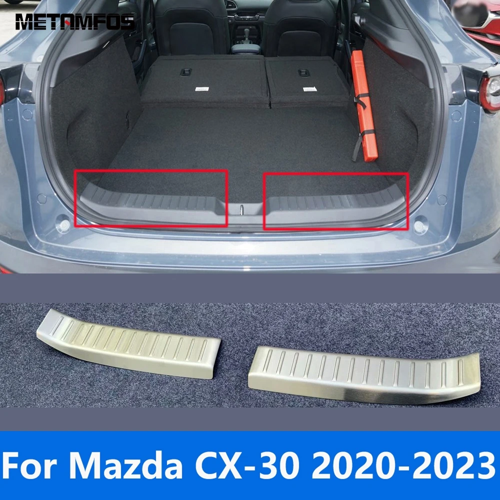 

Для Mazda CX-30 CX30 2020 2021 2022 2023 внутренняя Защитная Наклейка на заднюю дверь багажника, заднюю дверь, бампер, защитная наклейка, аксессуары
