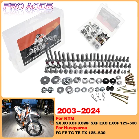 Комплект крепежных болтов из пластика для KTM Husqvarna 125 150 200 250 300 350 400 450 500 530 XCF XCWF SXF EXC EXCF FC FE