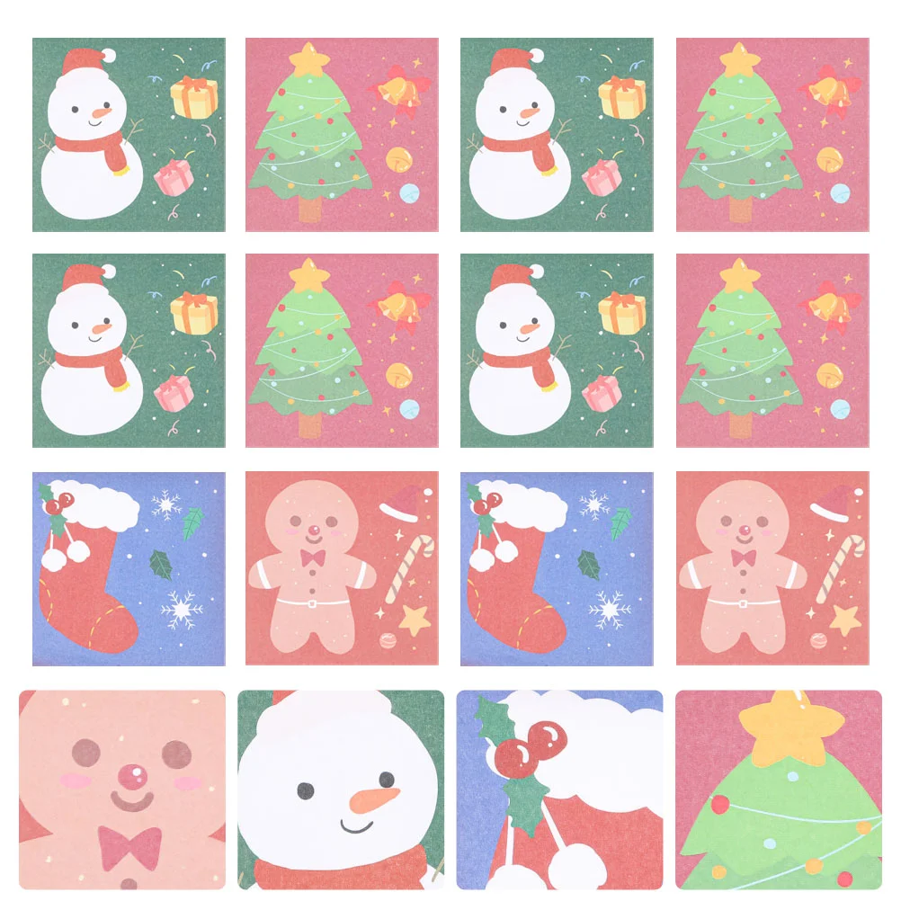 

12 шт. клейкие заметки Prime, рождественские клейкие заметки для дома и офиса