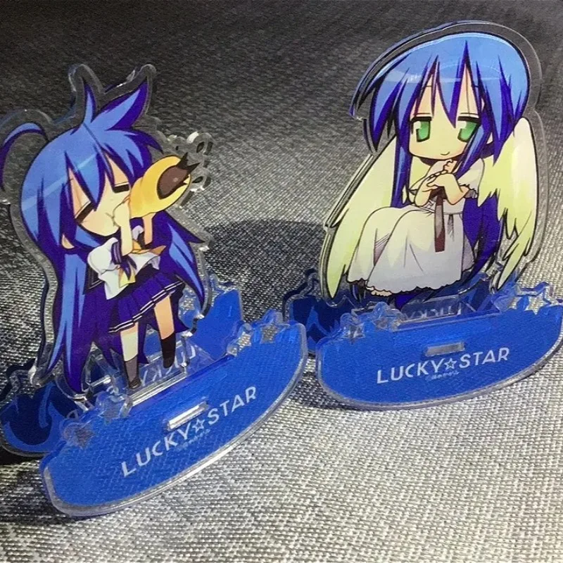 Фото Izumi Konata аниме фигурки стенд модель тарелка Lucky Star тарелка декор стола стоящее украшение для рабочего стола дети друзья подарок игрушки фанаты №2