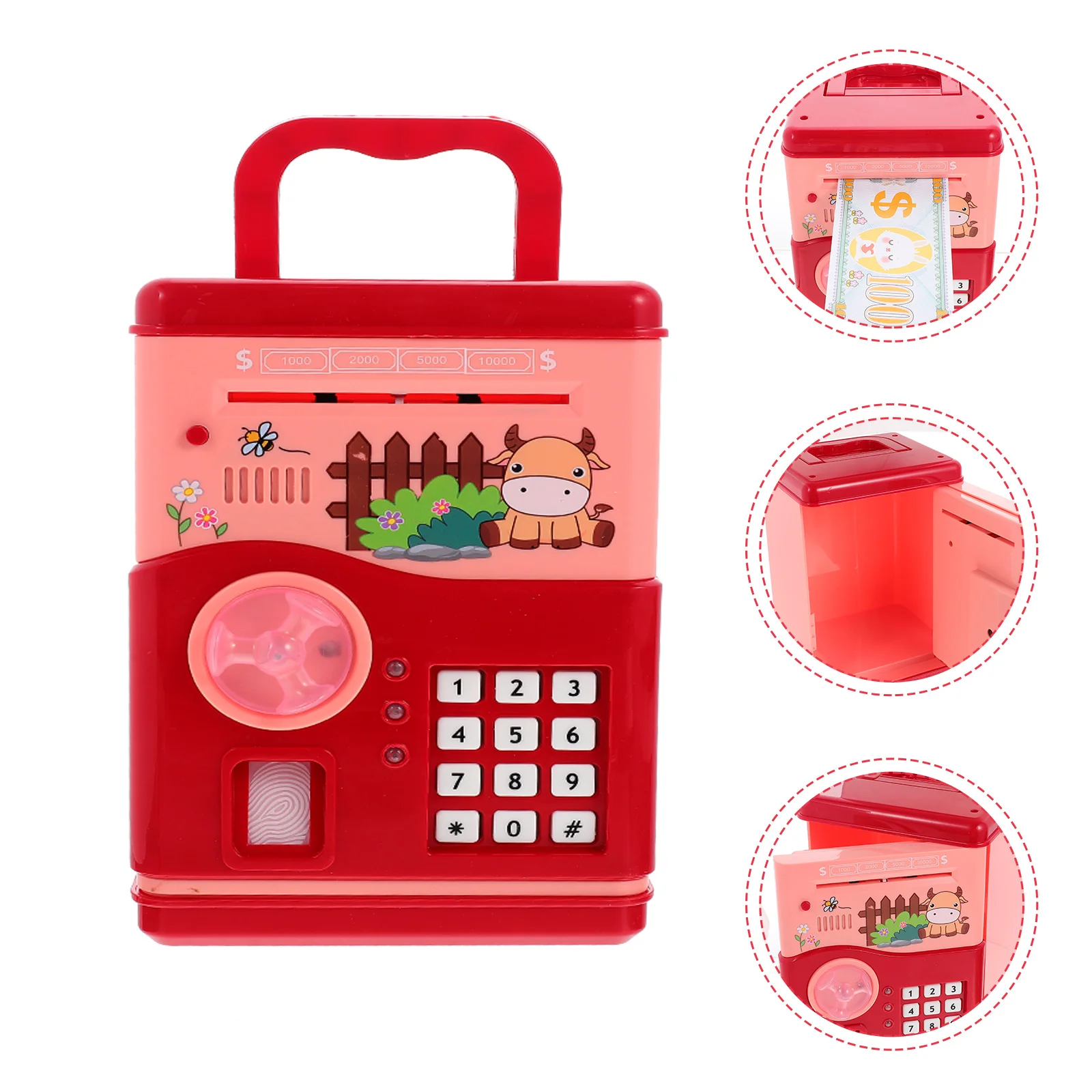 

Kids Safe Box Electronic Code Lock Banks Toddlers Lifelike Small Bank Kids Safe Box for Children Kids Home