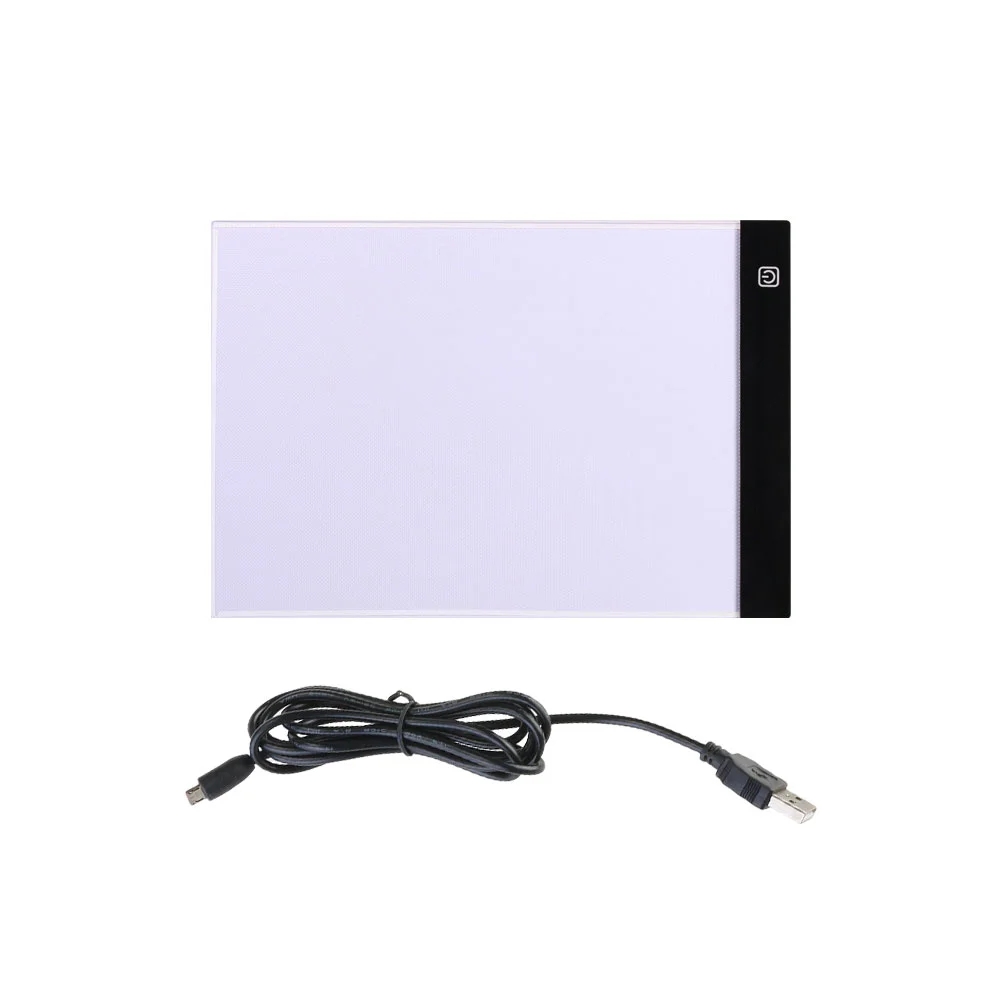 

A4 Light Table LED Copy Board Artcraft Tracing Light Pad Box Design Stencil Drawing Thin Pad Copy Lightbox with USB Cable