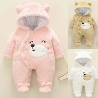 infant kids baby girls rompers baby jumpsuit thickened wool super soft newborn winter baby clothes one piece jumpsuit