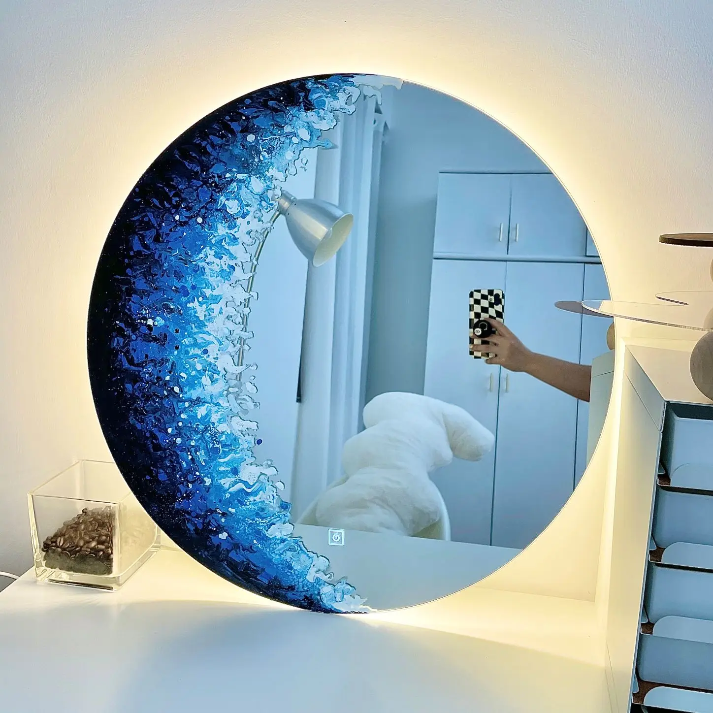 

Luxury Living Room Wall Decoration Cosmetic Mirror House Decoration Bathroom Mirror Spiegel Kawaii Room Decor Aesthetic