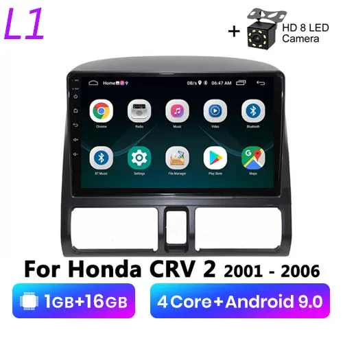 

Автомагнитола 2 Din Android для Honda CRV CR-V 2001-2006, автомобильное радио, мультимедийный плеер, навигация, Wi-Fi, FM, BT, GPS, Авторадио, головное устройство