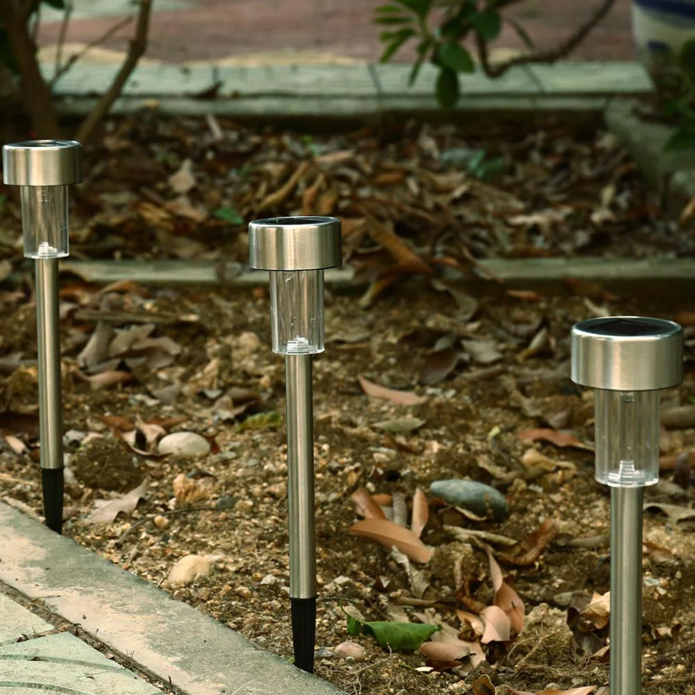 

10pcs LED Solar Lawn Lamp Bollard Light Outdoor Garden Pathway Yard Street for Household Outdoor Courtyard Ornament