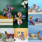 Полимерный воздушный шар для собаки, креативный цвет собаки, яркая собака, статуя, украшения для дома, ремесла, украшение для комнаты, гостиной