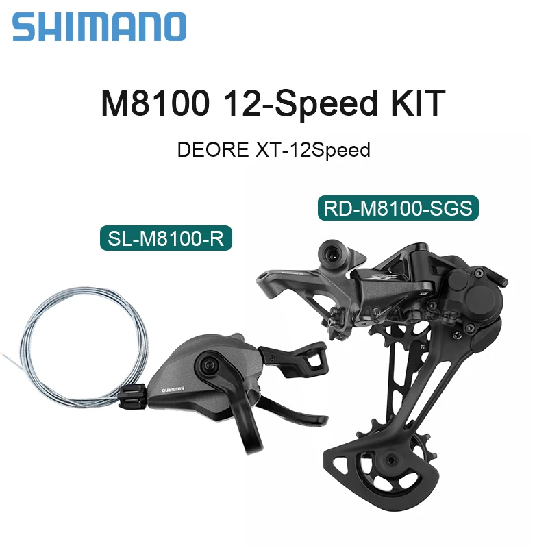 Shimano Deore XT M8100 1x12S групсет 12S SL + RD гидравлический тормоз M6100 цепь HG K7 46/50/52T MS кассета