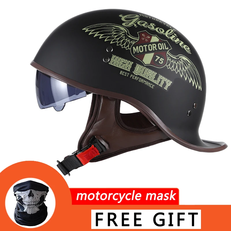 

Unisex Motorcycle cruiser Moto scooter Open Helmet with goggles For Suzuki TL1000R SV1000S GSXR1300 GSF1200 GSF1250 DL1000