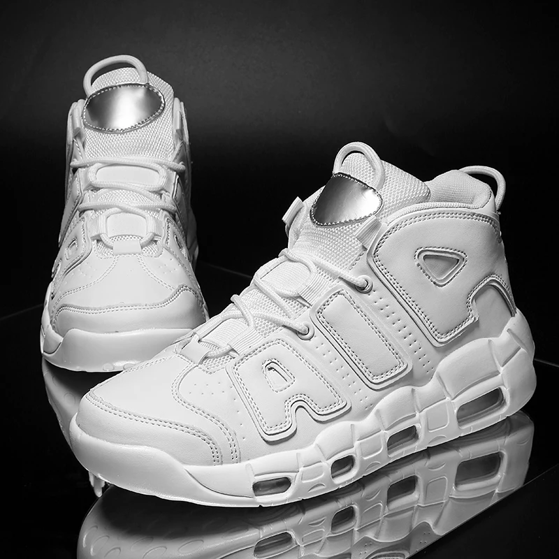 Sports Shoes Women's Basketball Shoes Men's Outdoor Fitness Leather Anti Slip Sports Shoes Sizes 38-47