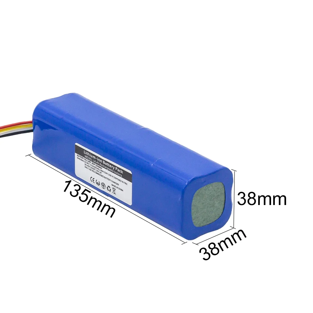 Литий-ионный аккумулятор 14 8 В 5200 мАч/7000 мАч 18650 для робота-пылесоса Xiaomi Mijia 2-й roborock