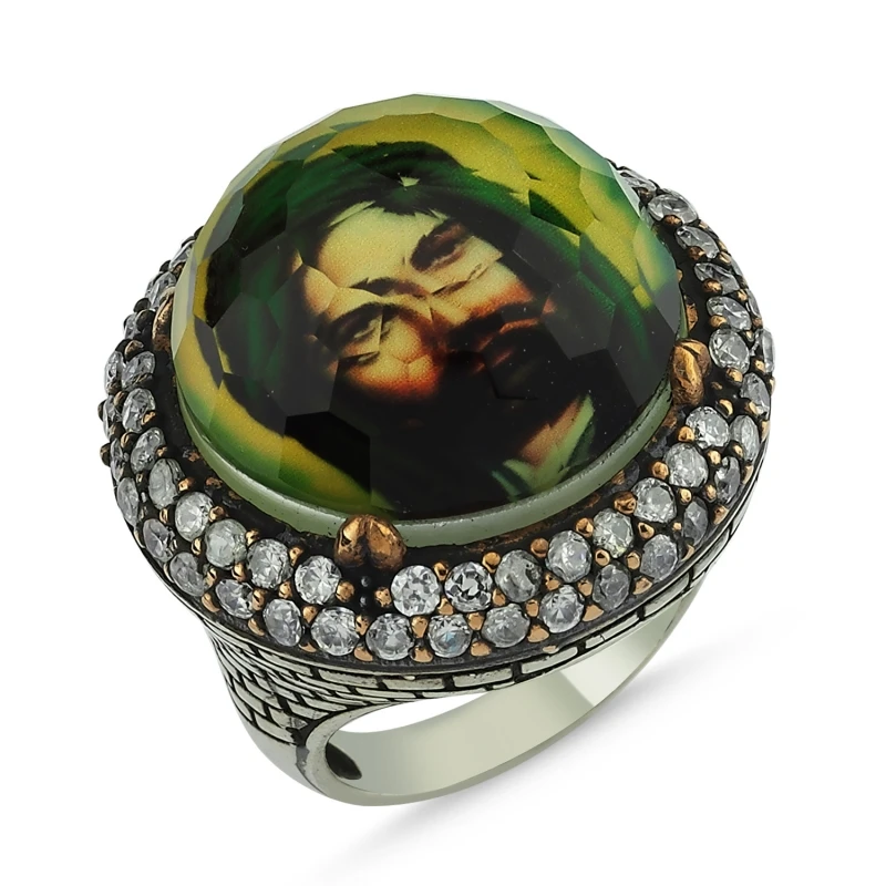 

Silver 925 Sterling Zircon Cubic Zirconia Hz. Ali Authentic Ring