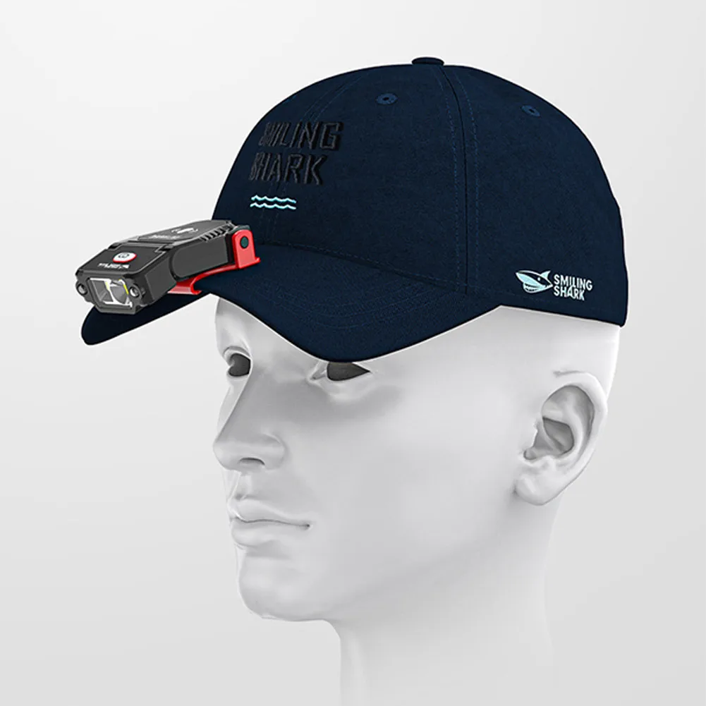 

Lamp LED Headlamp USB 1000LM Clip On Cap Hat Exploration Induction Light