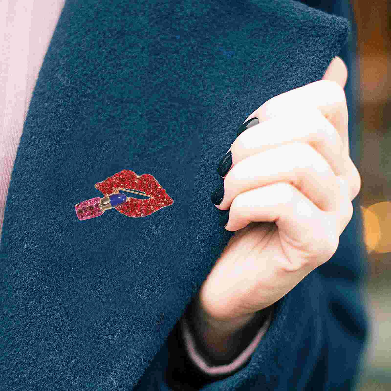 

Булавка для одежды и ювелирных изделий, брошь в виде горячих губ 4,3x2 см, булавка для воротника, персонализированная булавка для шарфа, булавка для одежды для вечеринки