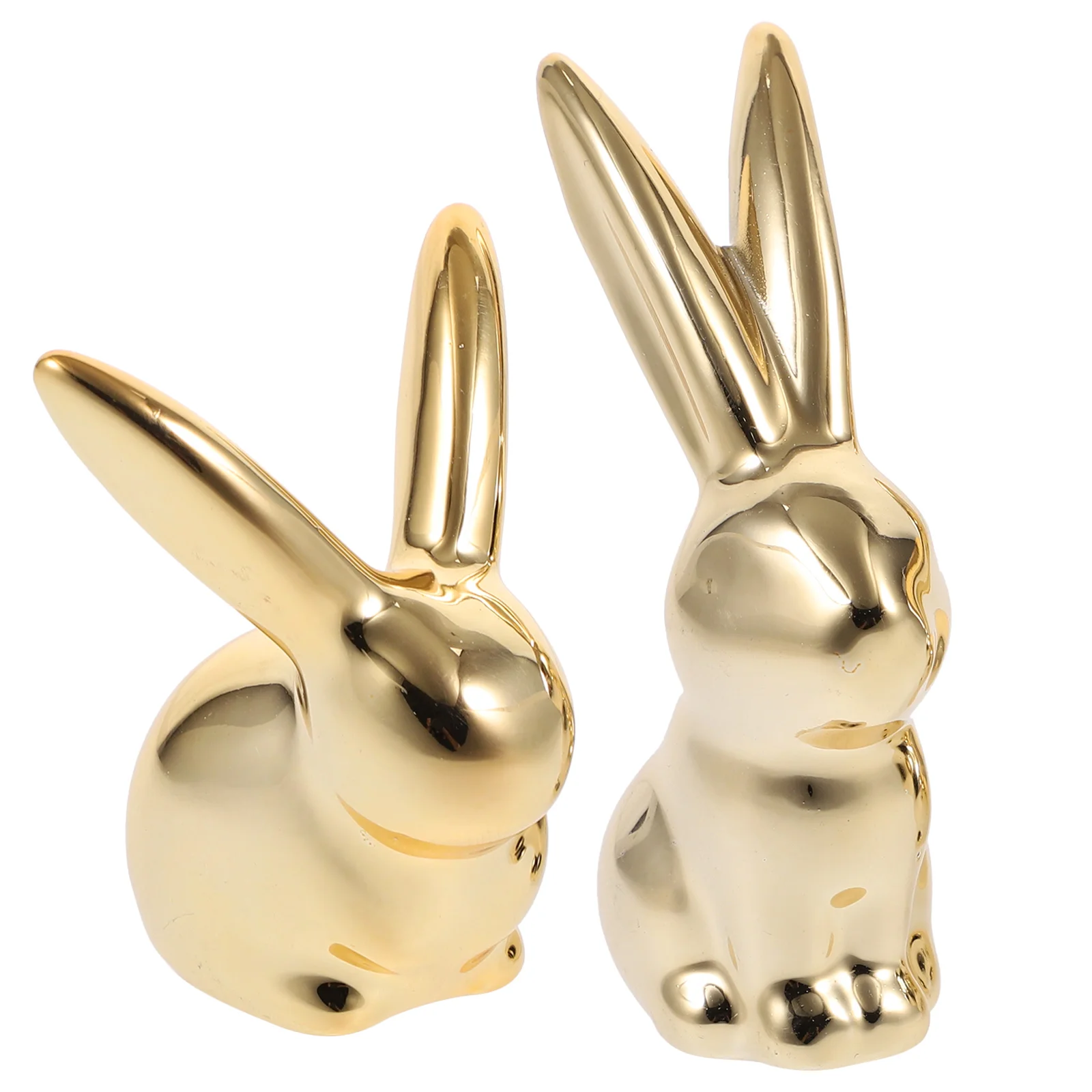 

Домашнее креативное украшение для сада и стола, 2 шт., маленькая статуя кролика, статуэтка кролика, Керамическая скульптура, кролики, ремесла...