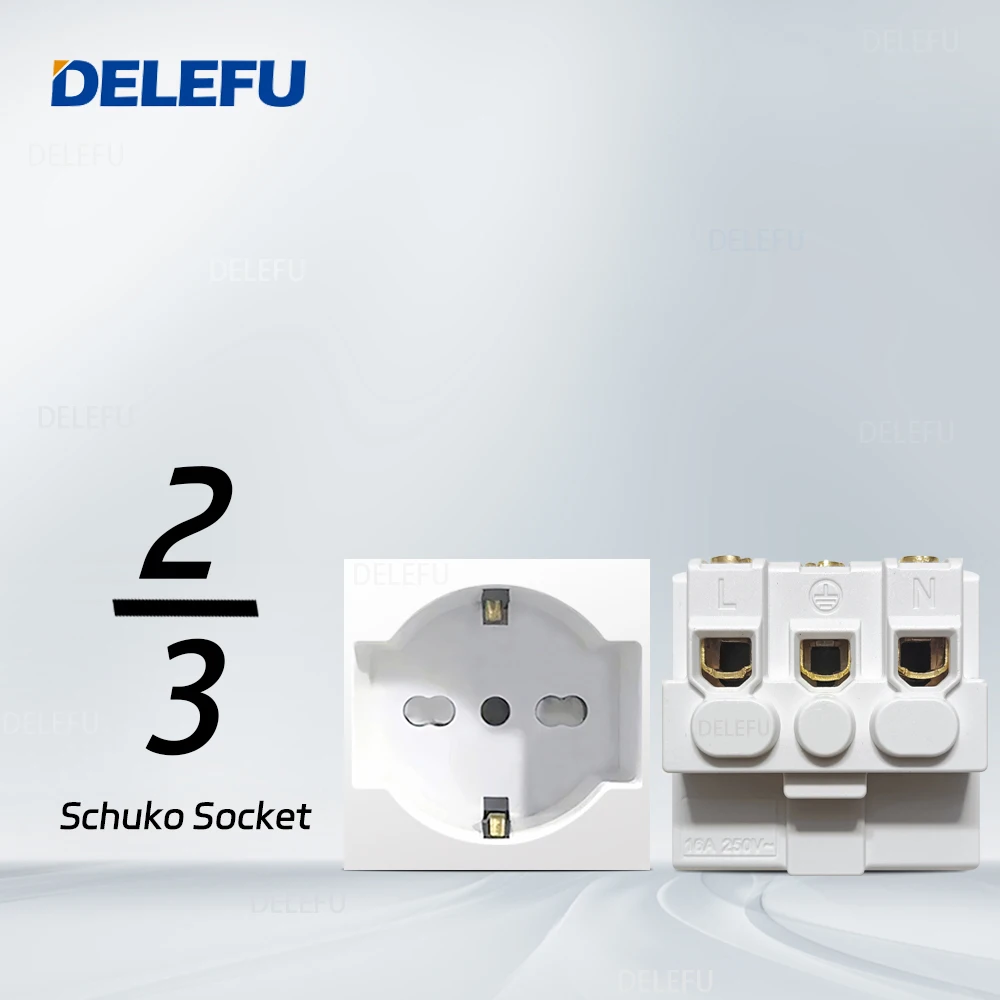 

Итальянская розетка DELEFU, доска «сделай сам», USB Type C, переключатель дверного звонка, 45A, 20A, занавеска, телевизор CAT5, HDMI SAT, умный белый