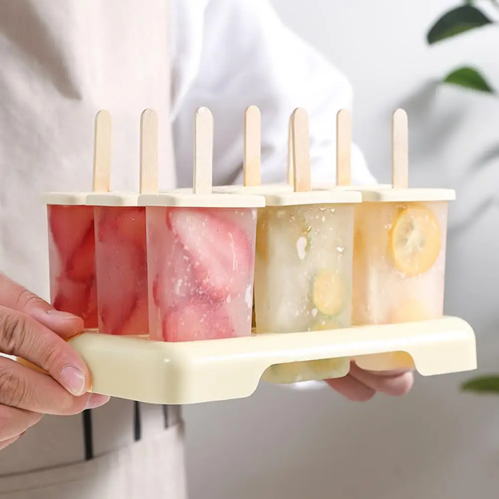 

Ice Cream Mold Food Grade Non-stick PVC Ice Pop Maker for Home