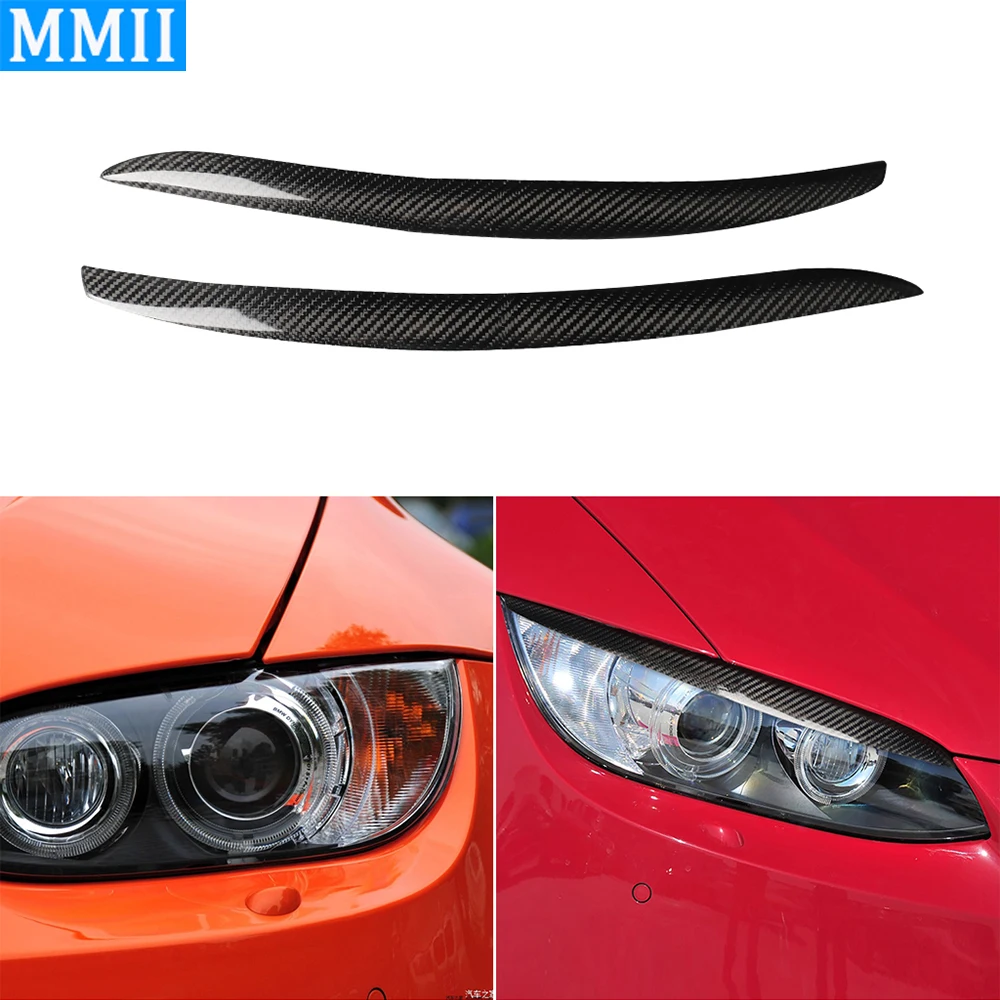 

Для BMW 3 серии E92 E93 2006-2012, углеродное волокно, лампа для фар, декоративное покрытие, украшение, тюнинг, автомобильные аксессуары, наклейка