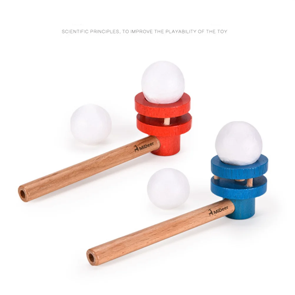 

Toy Blowing Floating Balance Toys Blow Pipe Gamecatch Cup Kids Games Party Child Parent Wood Suspension Birthday Fun Balancing
