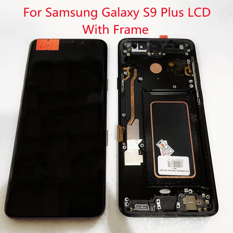 

Оригинальный ЖК-дисплей для Samsung Galaxy S9Plus с рамкой, сенсорный экран в сборе S9 PLUS G965 G965U G965F с линией или точками 2