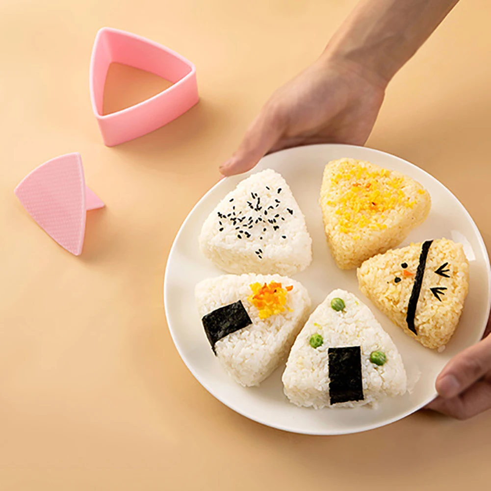 

2022 New DIY Onigiri Sushi Mold Rice Ball Press Food Mold Sushi Maker Triangle Kit Sushi Accessories Bento Japanese Kitchen