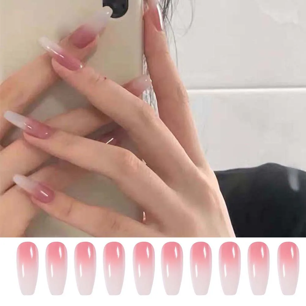 

Ballerina Artificial Manicure Tool Full Cover Fake Nails Long Coffin False Nails Nail Tips Wearable