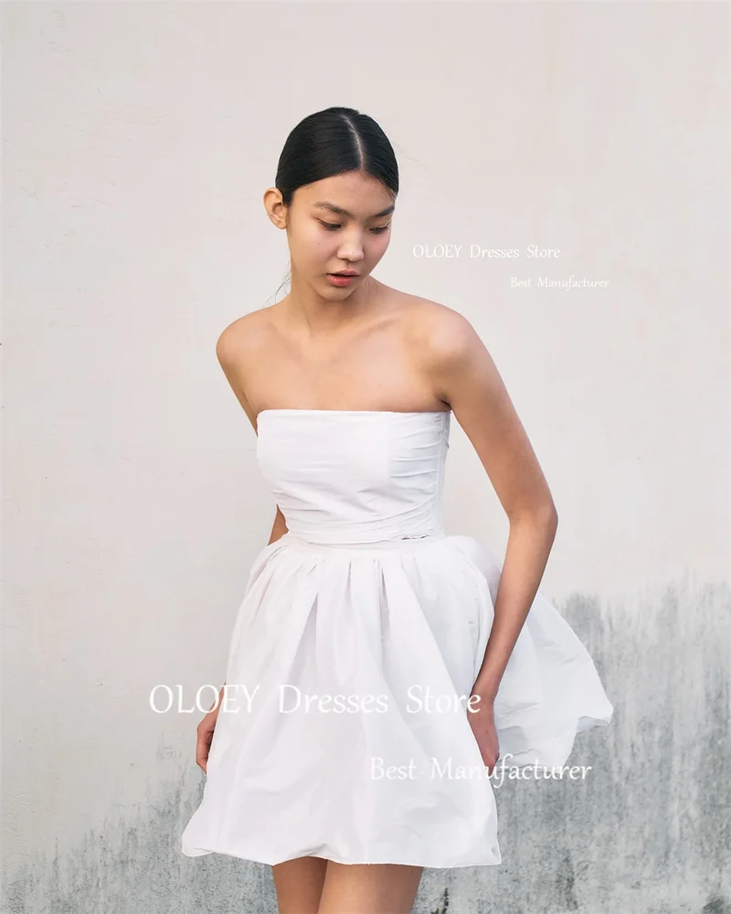 OLOEY 2 шт. короткие простые свадебные мини-платья Корейская летняя юбка для