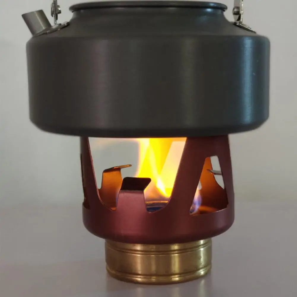 

1 Set Alcohol Stove Burner Windproof Sturdy Alcohol Stove Aluminum Alloy Practical Good Sealing Outdoor Camping Tourist Burner