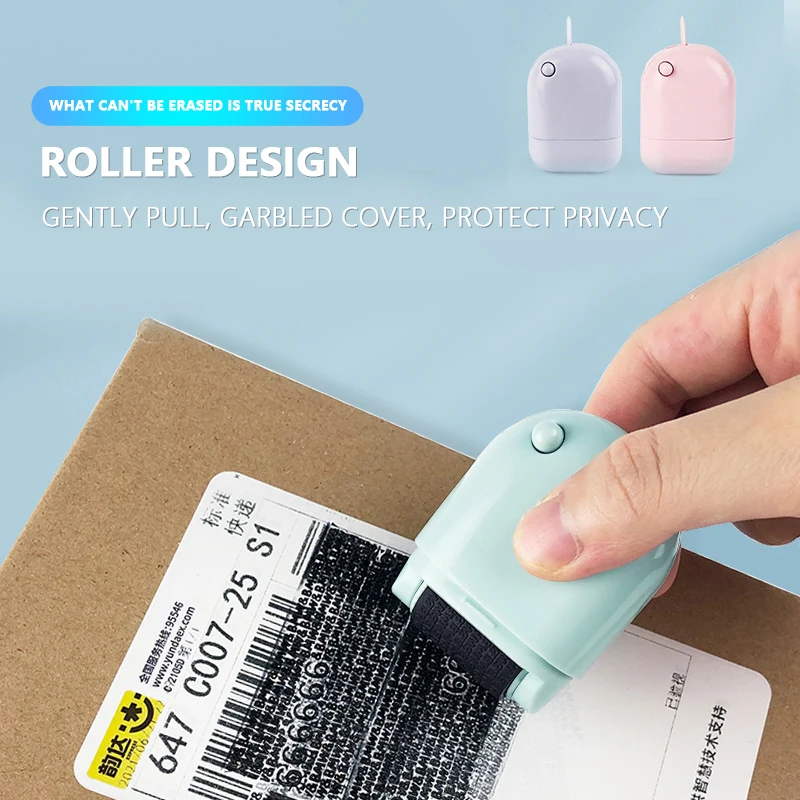 

Manual Roller Stamp ID Protection Confidential Guard Information Data Identity Address Blocker Identity Anti-Theft Smear Stamp