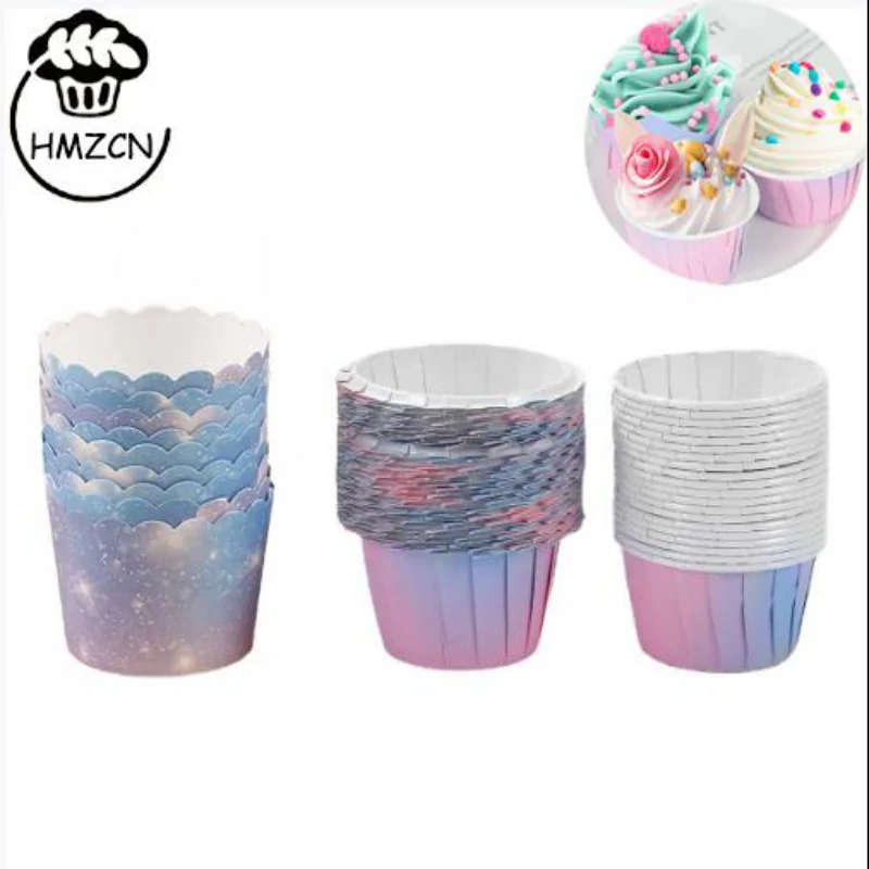 

100 Pieces/Pack of Muffin Cups Cupcake Wrappers Baking Cup Box Muffin Box Cupcake Cups DIY Cake Tools Kitchen Baking Supplies