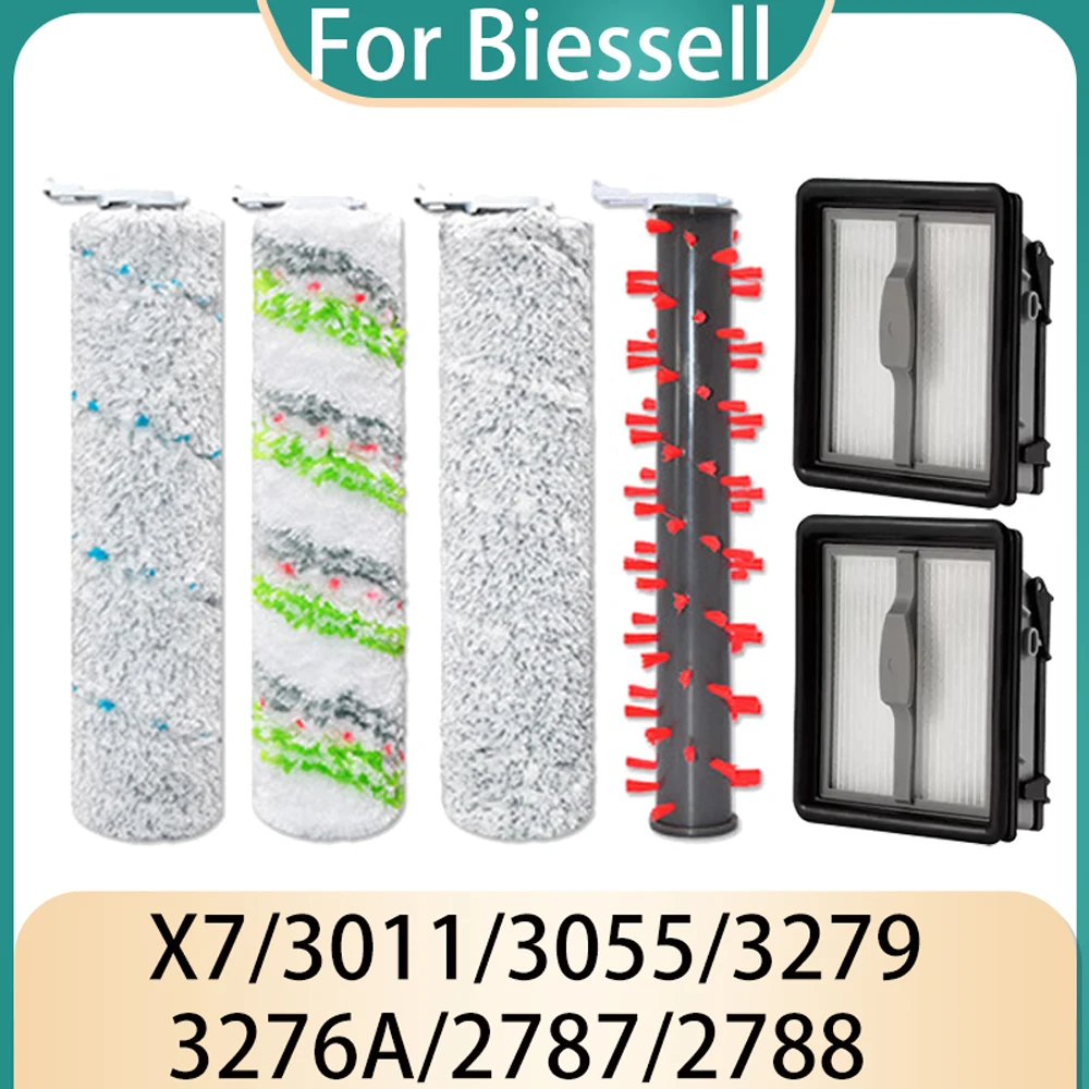 Запчасти для пылесоса Bissell Crosswave X7 Pet Pro 3279 3277 3011 3055 3276A 2787 2788 роликовая щетка фильтр