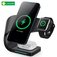 3 in 1 magnetic wireless charger stand for iphone 13 12 pro max qi fast charging station dock for apple watch se 6 5 4 airpods