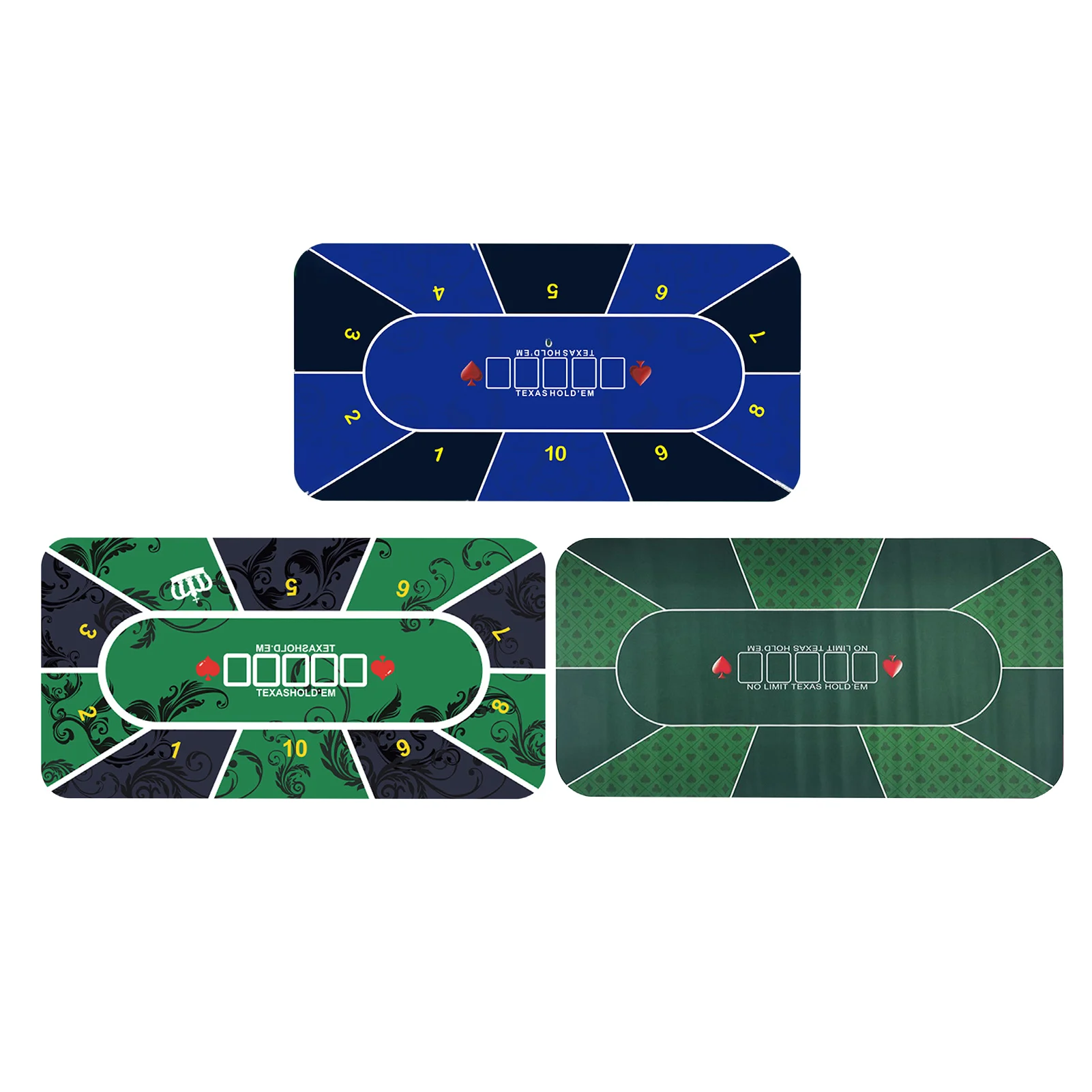 

1.2m Deluxe Suede Rubber Texas Holdem Pokers Tablecloth With Flower Pattern Casino Poker Set Board Game Mat Poker Accessory