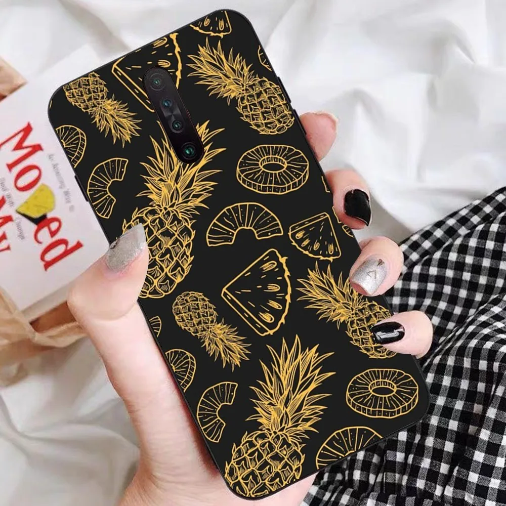 Чехол для телефона с фруктами ананаса Redmi 5 6 7 8 9 10 plus pro A GO K20 K30 K40 F3 Fundas
