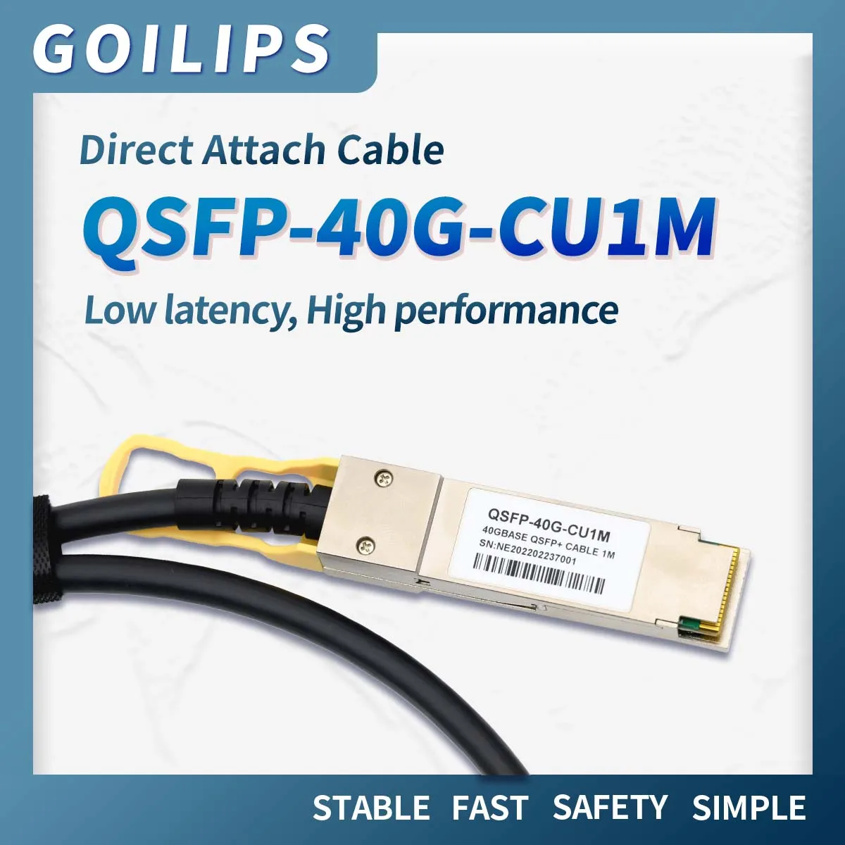 40G QSFP + пассивный медный кабель Twinax прямого подключения высокоскоростной