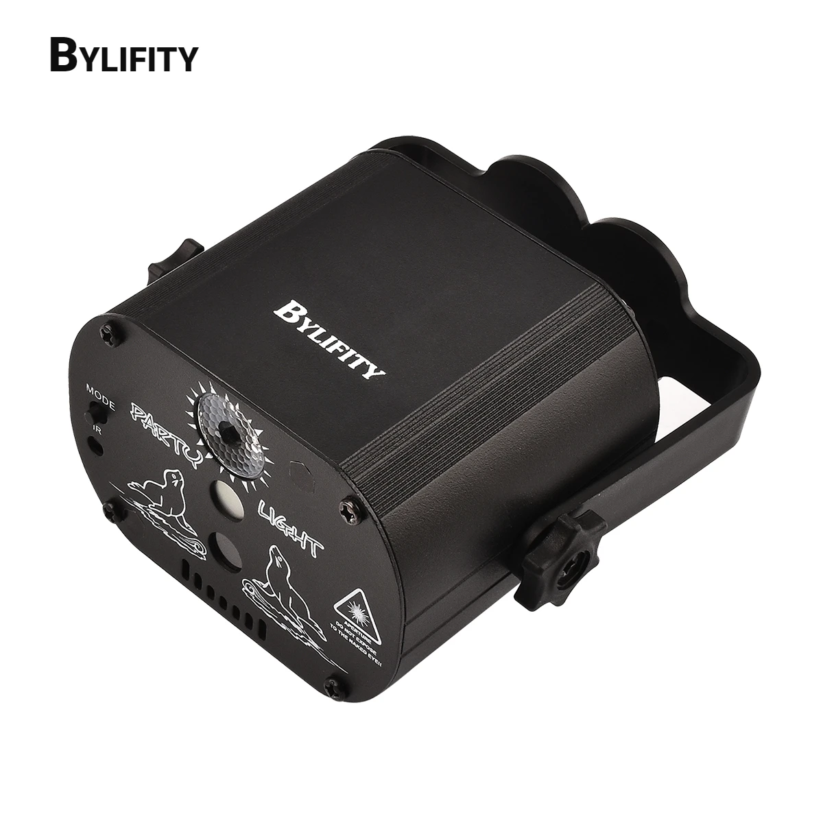 

BYLIFITY RGB LED Stage Lights Sound Activated DJ Party Lights With Strobe Flash Effect Usb Power Projector Lamp