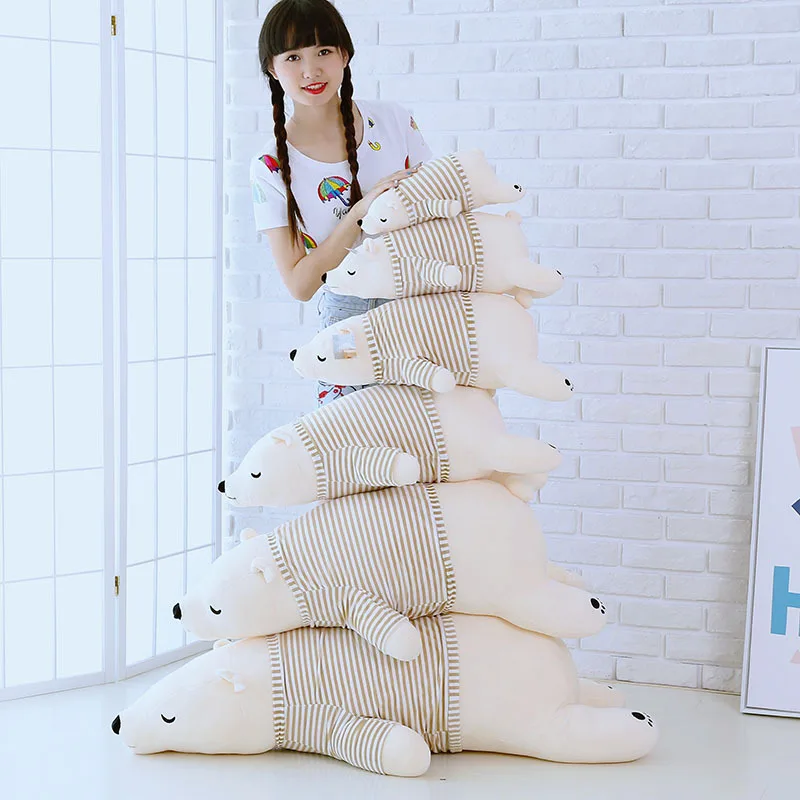 Полярный медведь кукла плюшевая игрушка большая диванная подушка украшение для