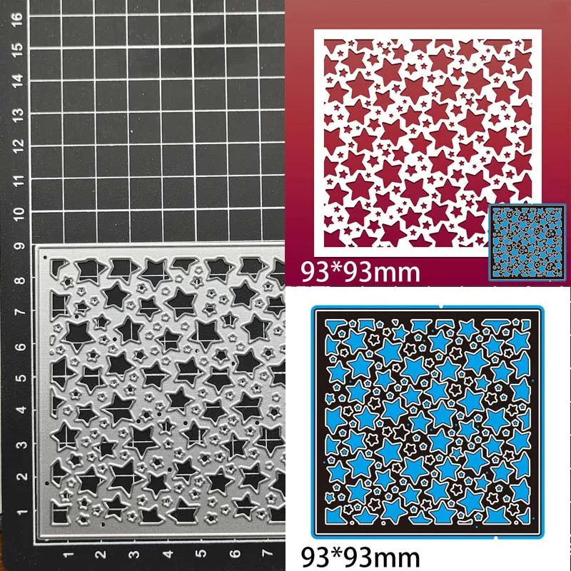 

metal cutting dies cut die mold Star Hollow Background decoration Scrapbook paper craft knife mould blade punch stencils dies