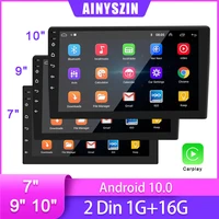7 8 9 10 2 din car radio multimedia video player hd touch screen bluetooth wifi player universal gps navigation android 10 0