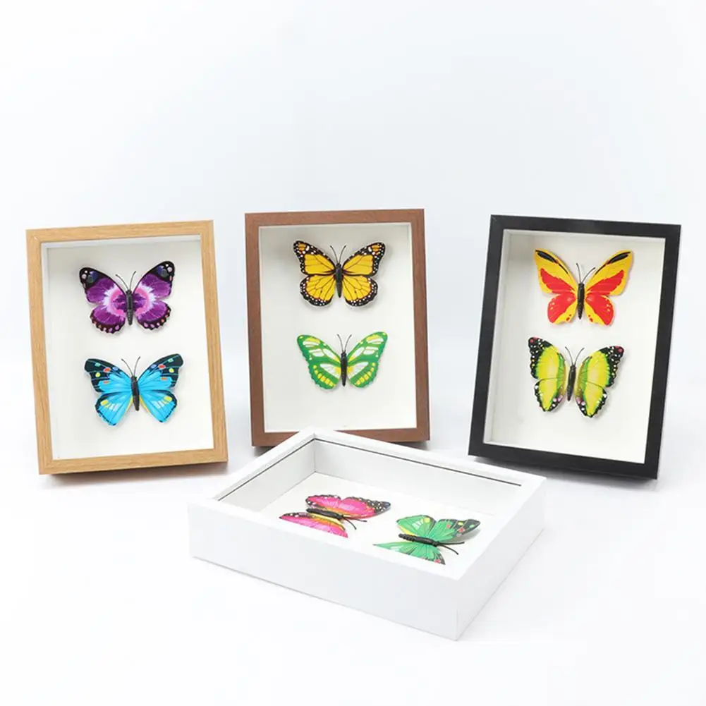 

Modern Style Wood Frames Shadow Box Frame With A Display Depth Suitable For Couple's Photos/Wedding Photos 4 Styles