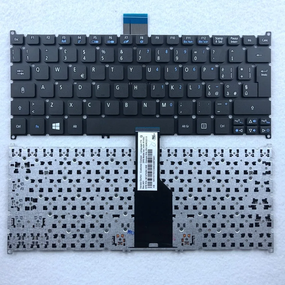 

Italian Keyboard For Acer Aspire one 725 726 756 S3 MS2346 S3-371 S3-391 S3-951 S5 S5-391 V5-121 V5-131 V5-171 C710 B113