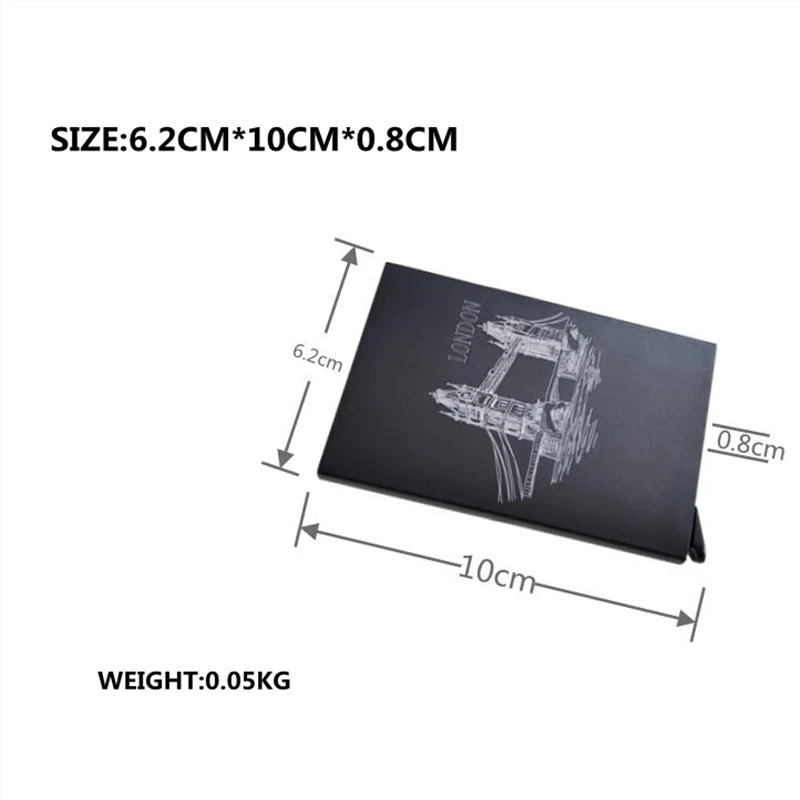 Бумажник сделай сам с технологией радиочастотной идентификации металлические