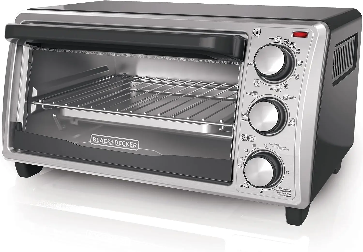 

Toaster Oven, Even Toast Technology, Fits a 9" Pizza, Black