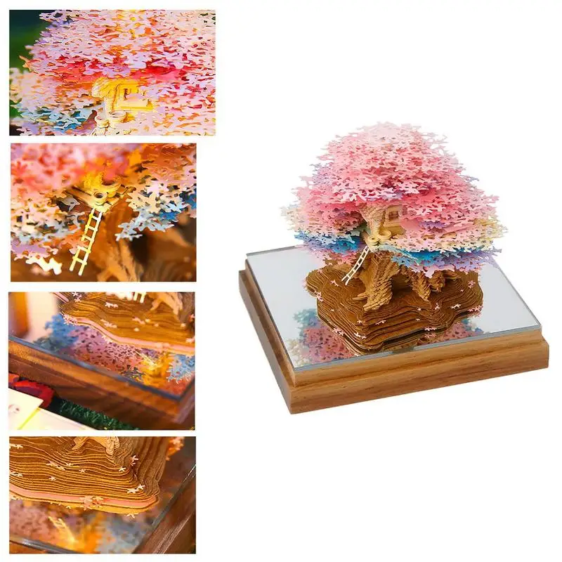 3D Художественный Календарь 2025 Резьба по бумаге календарь Блокнот для заметок