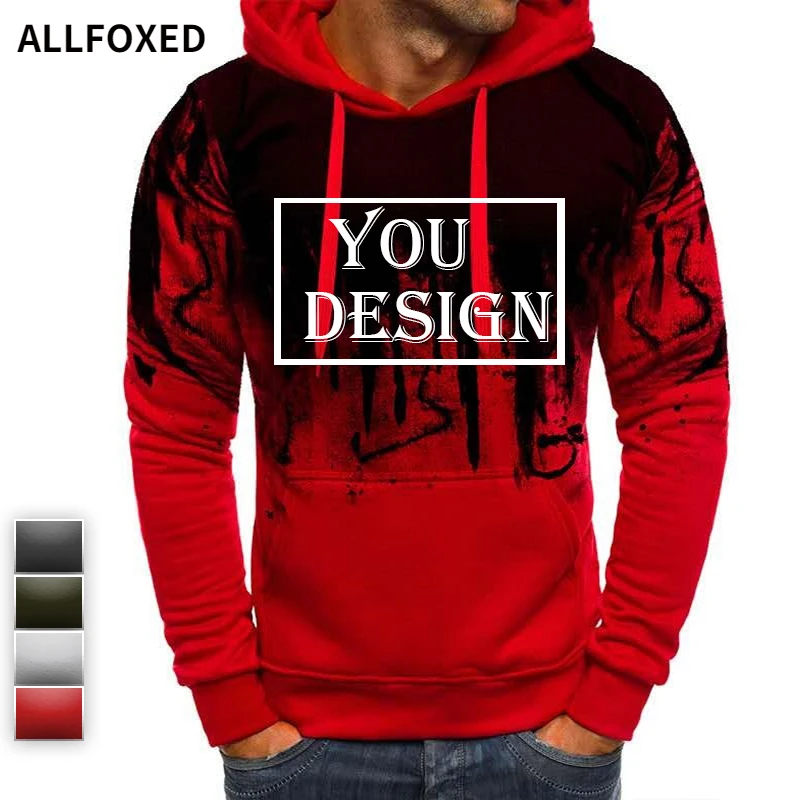 

Custom Hoodies DIY Text Logo Image Print Pullover Customized Sport Casual Sweatshirt High Quality Streetwear