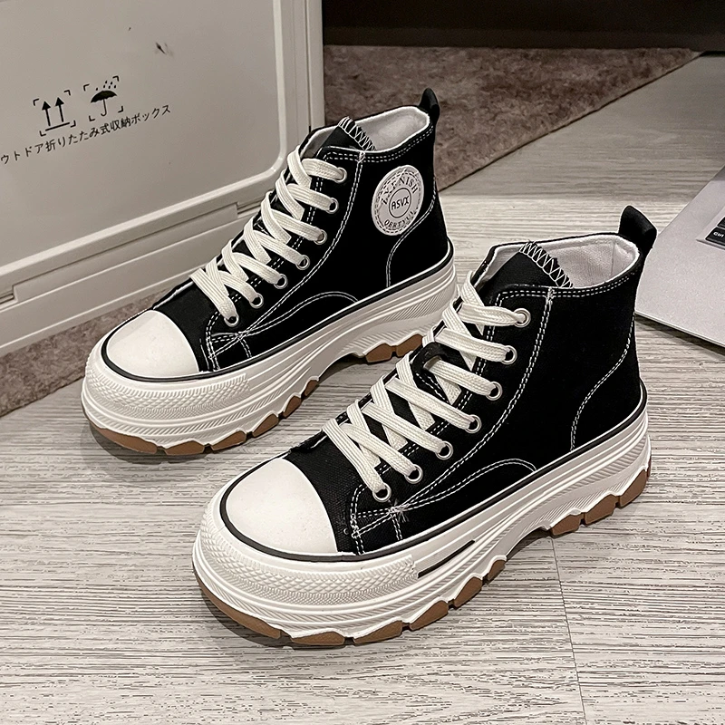 RALSWNAY Женские парусиновые вулканизированные туфли со шнуровкой и лоскутным