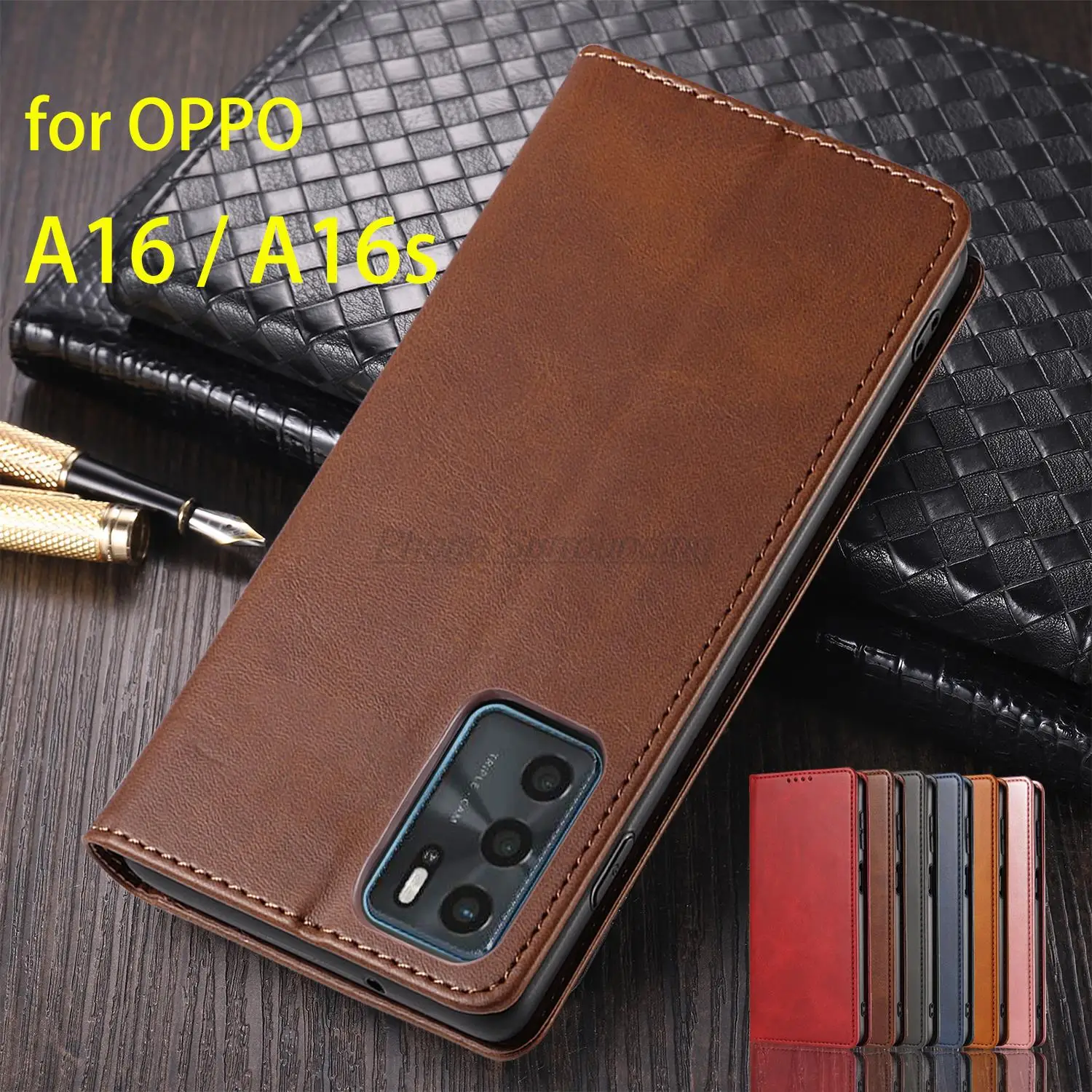 

Кожаный чехол для OPPO A16 / OPPO A16s