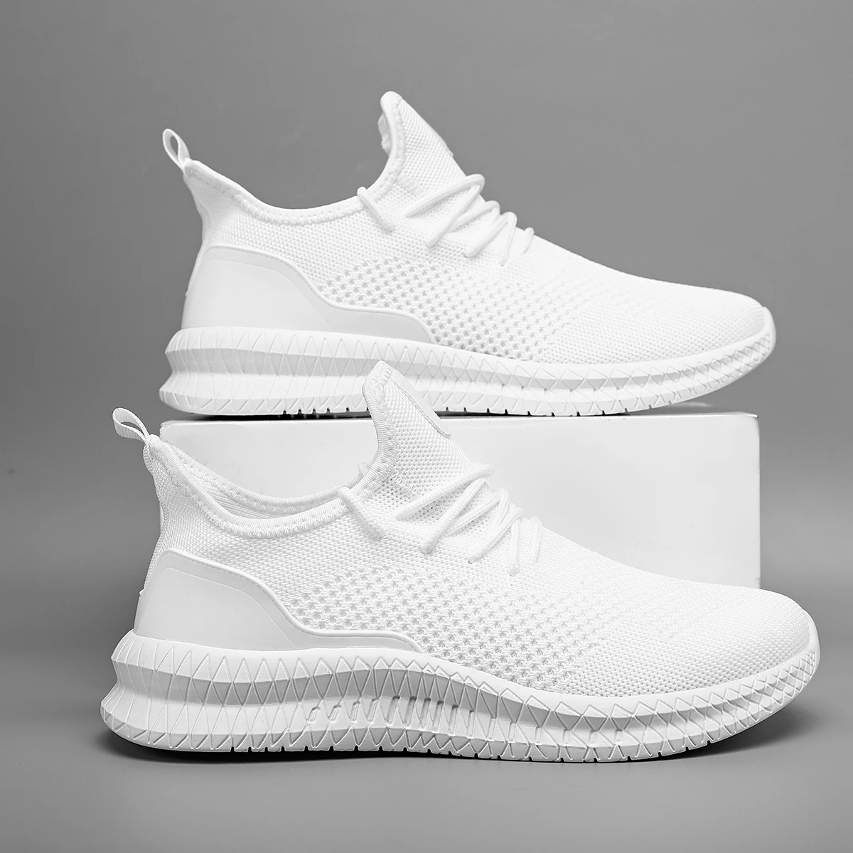 Men Running Shoes Lac-up Men's Sport Shoes Lightweight Comfortable Breathable Walking Sneakers Tenis Masculino Zapatillas Hombre